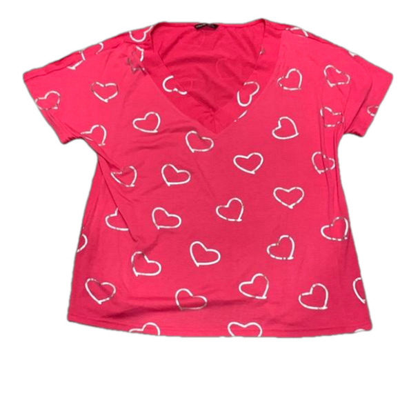 NoraCora Large pink with silver hearts someone call Barbie - Picture 1 of 5